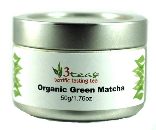 Organic Green Matcha Tea - A pure, vibrant green tea powder with a rich, earthy flavor, perfect for traditional preparation or modern recipes.