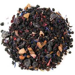 Blueberry Herbal Tea - A caffeine-free infusion bursting with the sweet, tangy flavor of ripe blueberries for a refreshing and soothing experience.