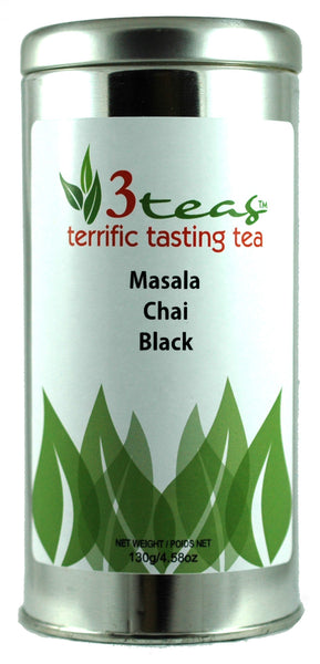 Masala Chai Black Tea - A vibrant blend of bold black tea and warming spices like cinnamon, cardamom, and ginger for a classic chai experience
