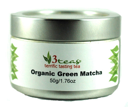 Organic Green Matcha Tea - A pure, vibrant green tea powder with a rich, earthy flavor, perfect for traditional preparation or modern recipes.