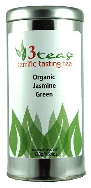 Organic Jasmine Green Tea - A fragrant blend of organic green tea and delicate jasmine blossoms for a soothing and aromatic tea experience.