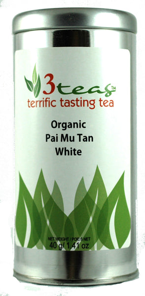 Organic Pai Mu Tan White Tea - A delicate and smooth white tea with floral notes and a naturally sweet finish, crafted from the finest young tea leaves.
