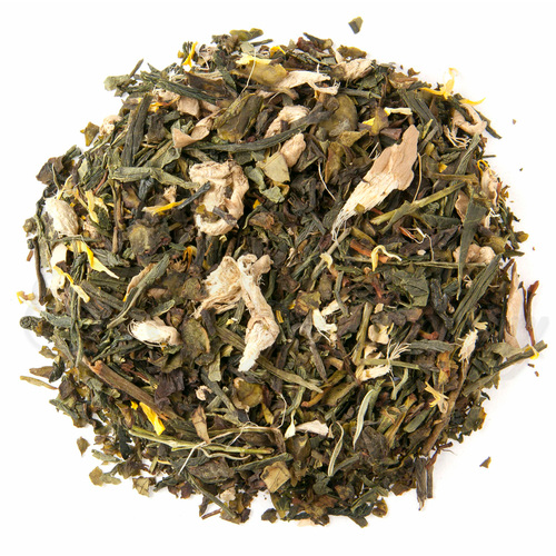 Ginger Green Tea - A revitalizing blend of green tea and zesty ginger, perfect for a warming and refreshing tea experience.